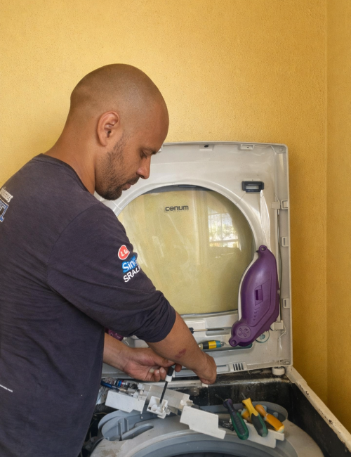 Manutenção de máquina de lavar em domicílio em Fortaleza